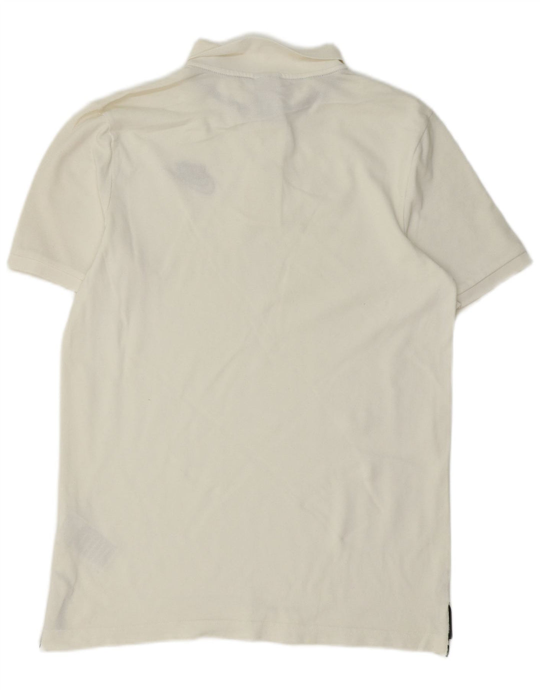 Camisa polo masculina NIKE de algodão branco médio