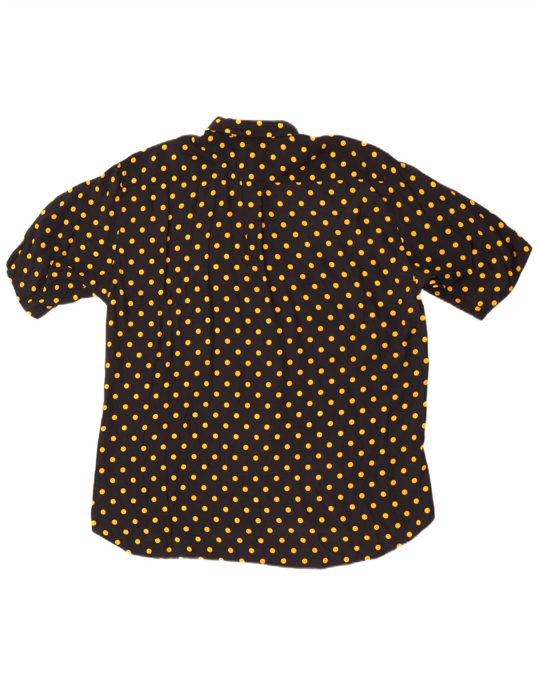 Camisa masculina VINTAGE manga curta média preta manchada