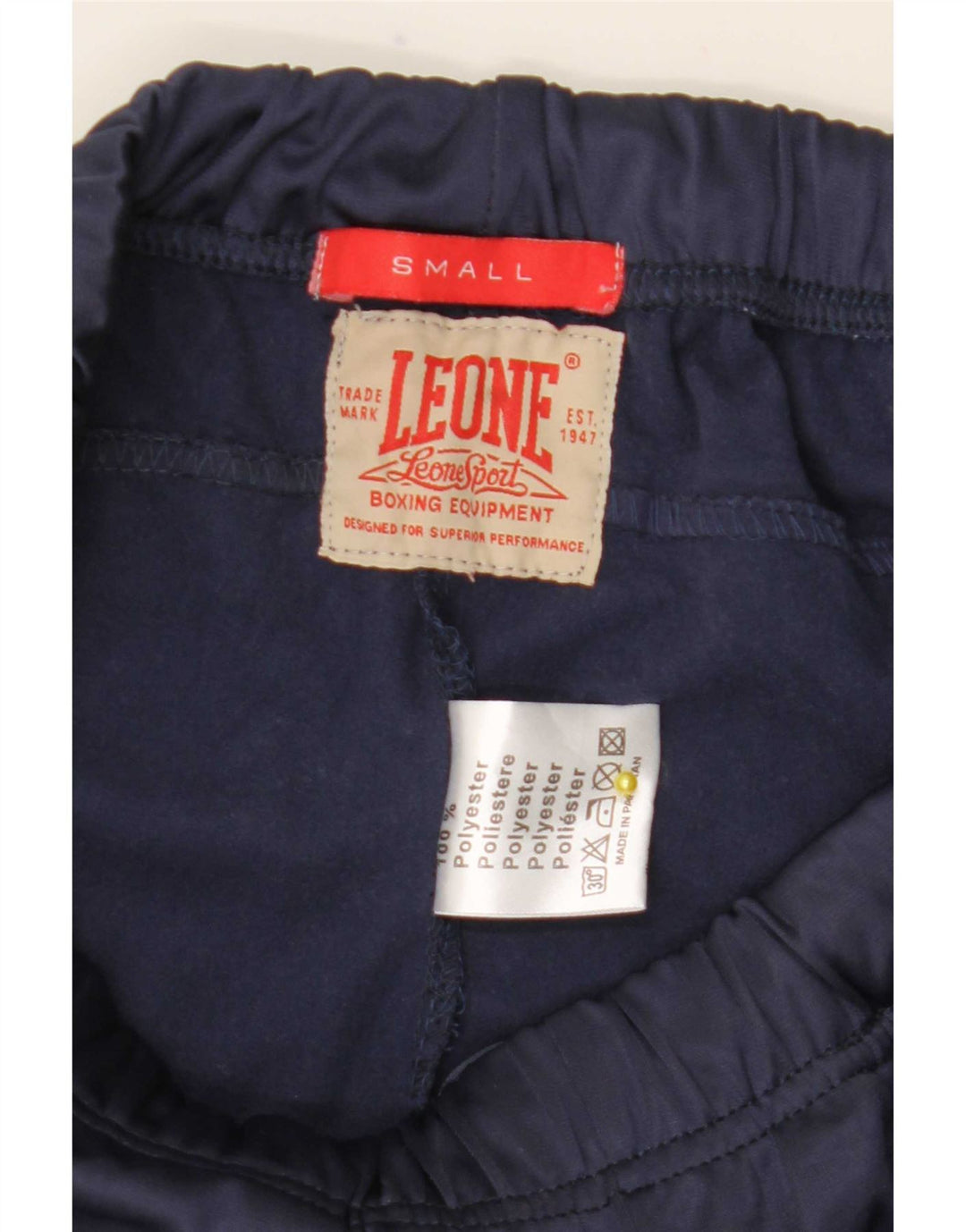Leone Calça de treino masculina joggers pequeno poliéster azul marinho