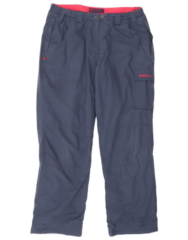 Calça cargo feminina Mountain Warehouse UK 14 grande W32 L30 azul marinho