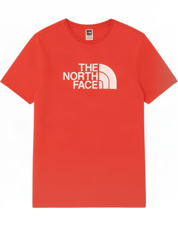 Camiseta gráfica masculina The North Face Top médio algodão vermelho