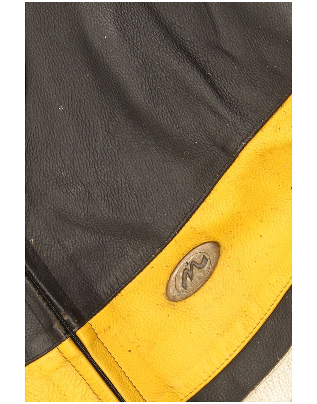 Jaqueta masculina de couro para motocicleta M Tech IT 54 XL preto Colourblock