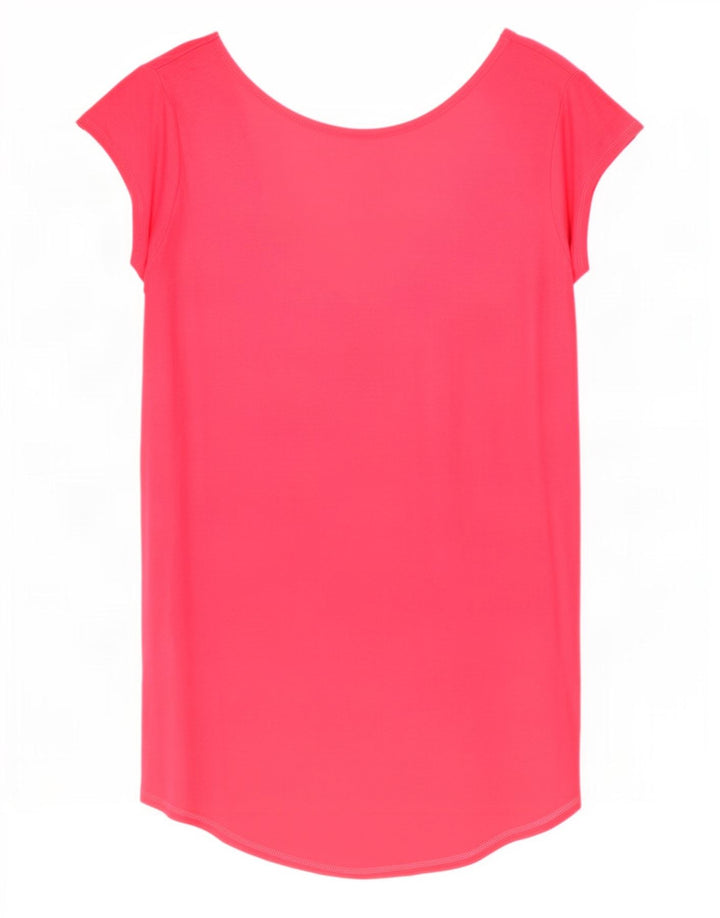 Top túnica feminino Zara Reino Unido 14 grande rosa