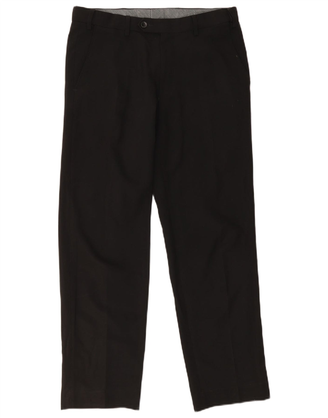 Calça Chino Regular Masculina Marks & Spencer W32 L29 Poliéster Preto