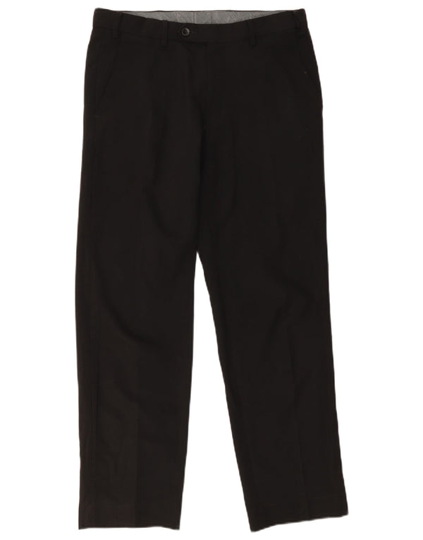 Calça Chino Regular Masculina Marks & Spencer W32 L29 Poliéster Preto