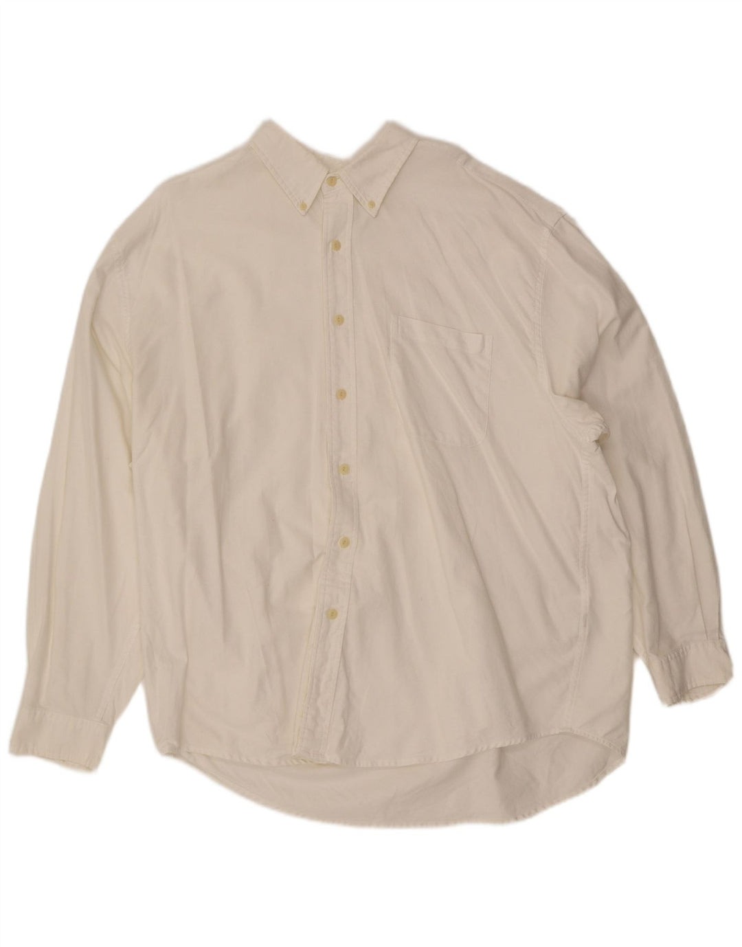 Camisa masculina EDDIE BAUER XL algodão branco