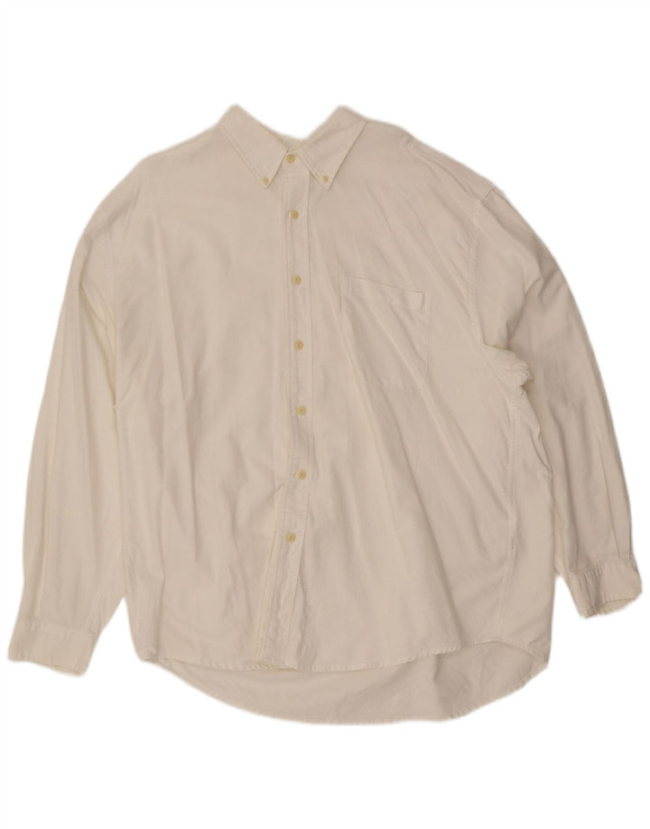 Camisa masculina EDDIE BAUER XL algodão branco
