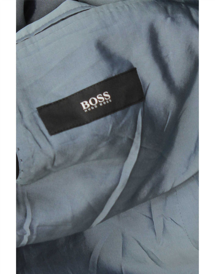 Jaqueta Blazer Masculina Hugo Boss com 3 Botões Reino Unido 44 2XL Preta