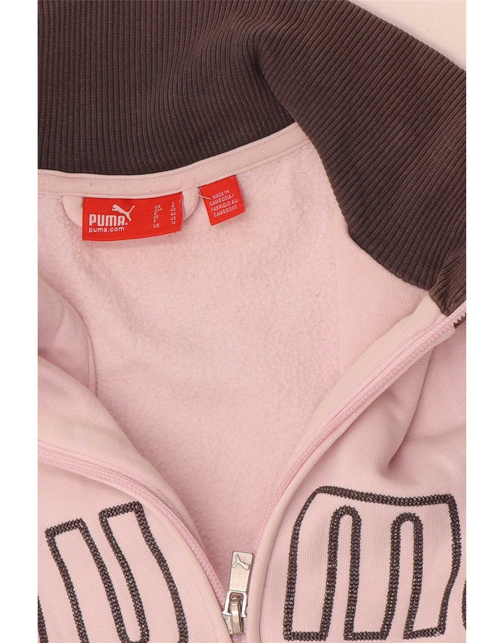 Jaqueta feminina Puma Graphic Tracksuit UK 14 grande bloco colorido rosa