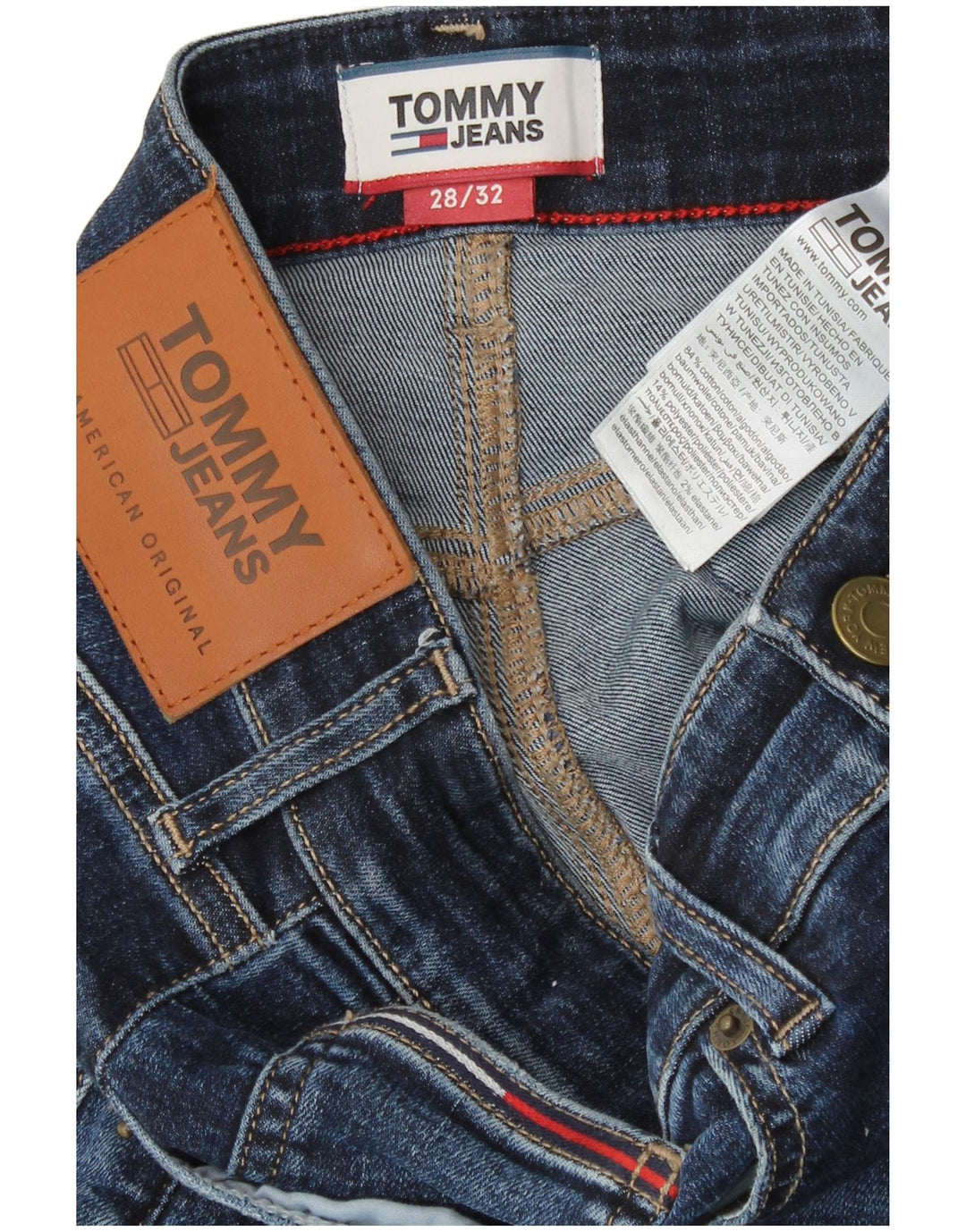 Tommy Hilfiger Jeans Slim Feminino W28 L32 Azul Algodão