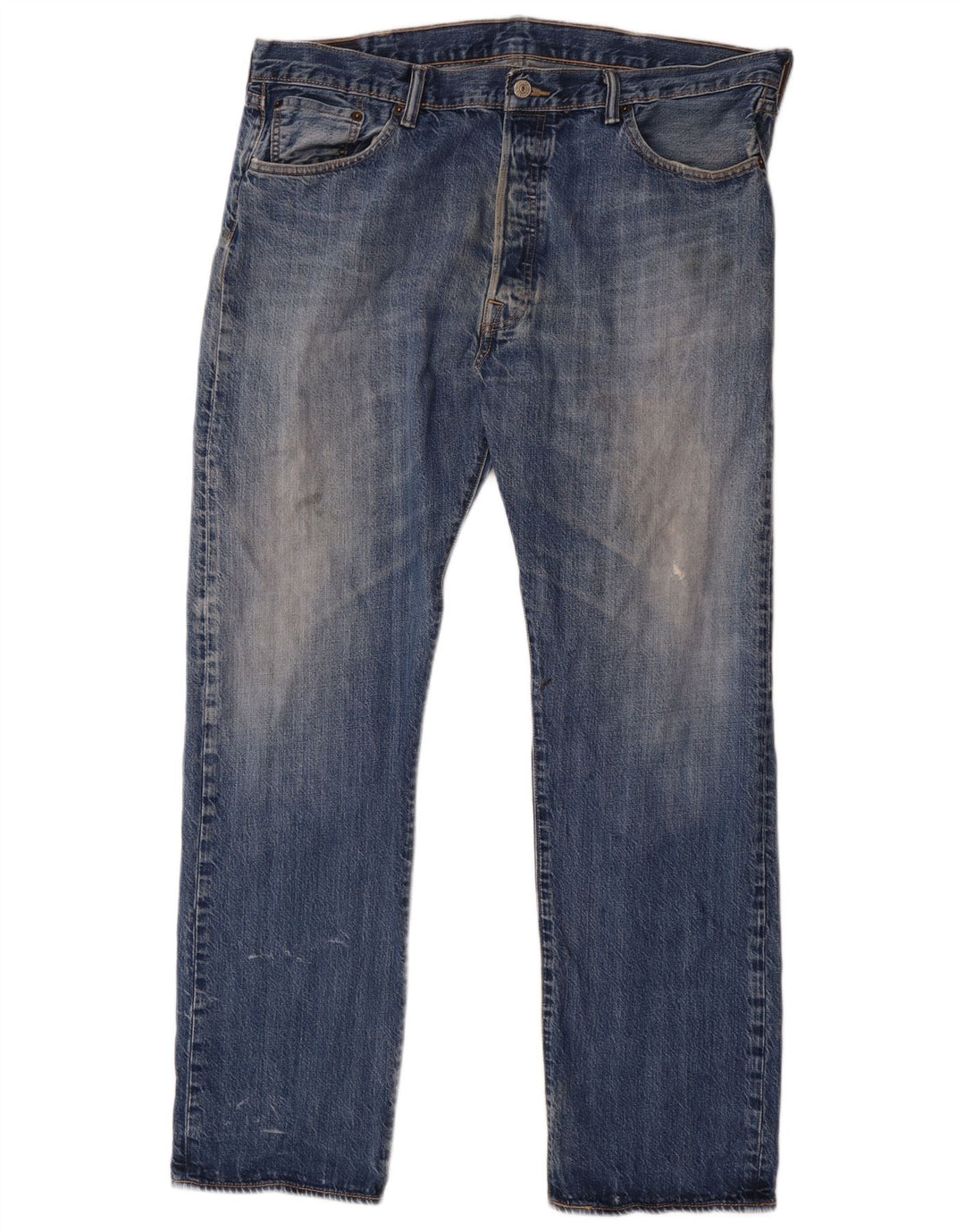 Jeans retos masculinos Levi's W40 L32 algodão azul