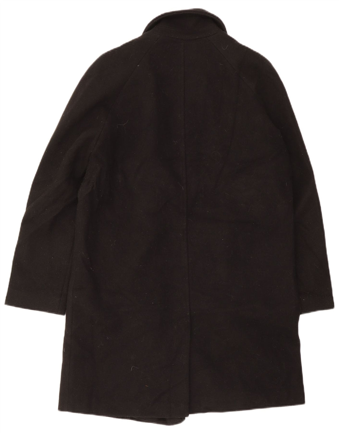 Casaco feminino oversized com peito duplo Topshop UK 10 poliéster preto pequeno