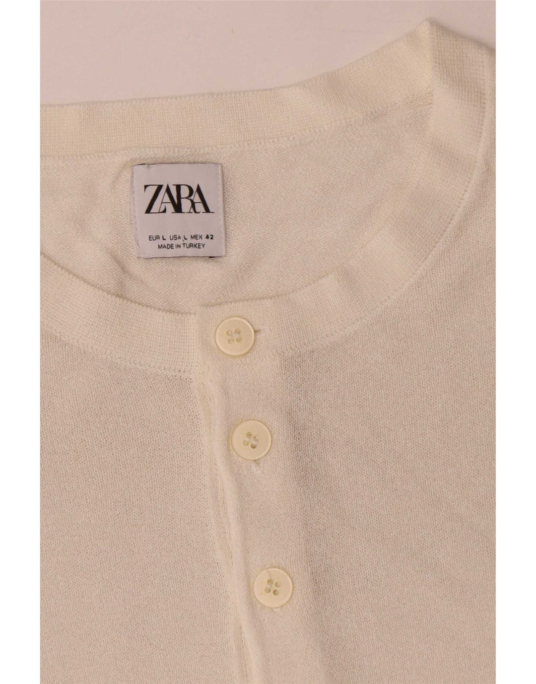 Camiseta masculina Zara Top grande viscose branca