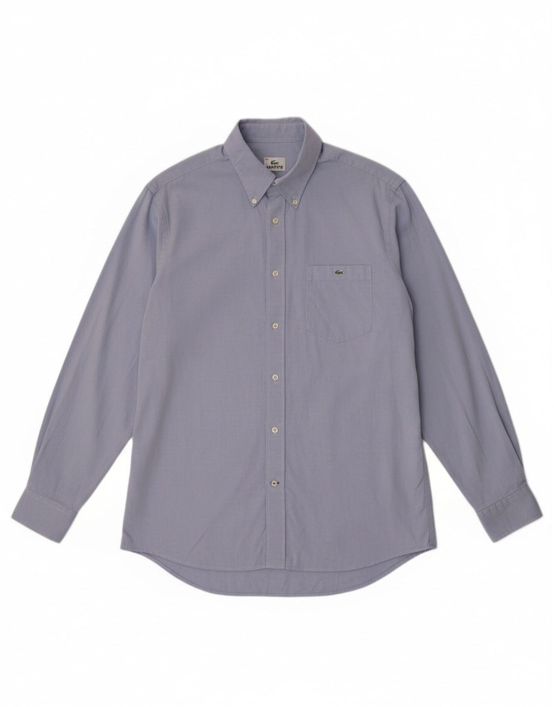 Camisa masculina Lacoste tamanho 40 algodão azul médio