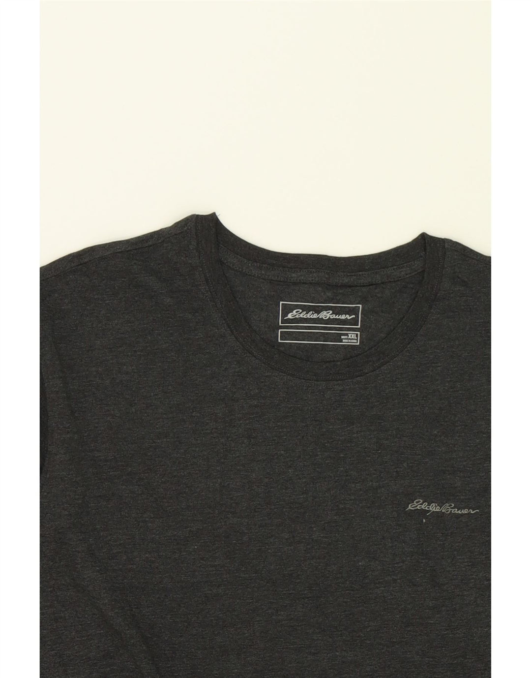 EDDIE BAUER Mens T-Shirt Top 2XL Grey Cotton Vintage Eddie Bauer and Second-Hand Eddie Bauer from Messina Hembry 