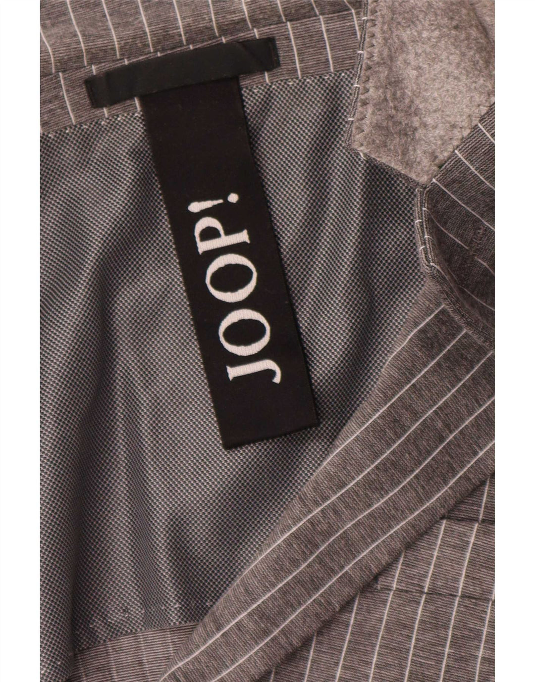 Jaqueta blazer masculina Joop com 2 botões Reino Unido 40 listra cinza grande