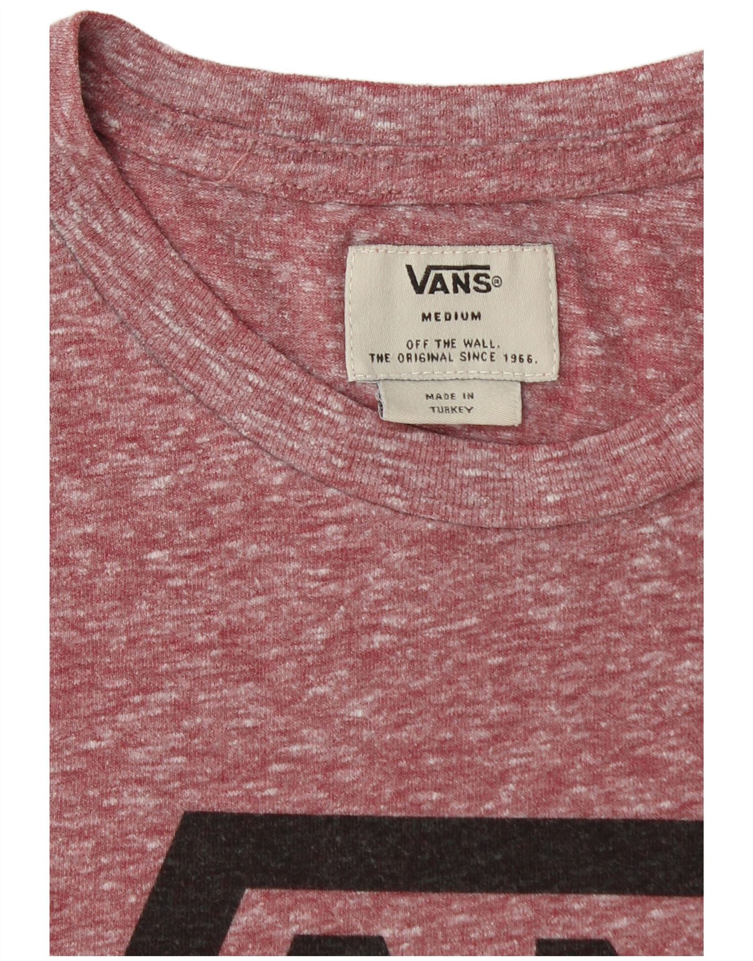 Camiseta masculina VANS Graphic Top Médio Borgonha Flecked