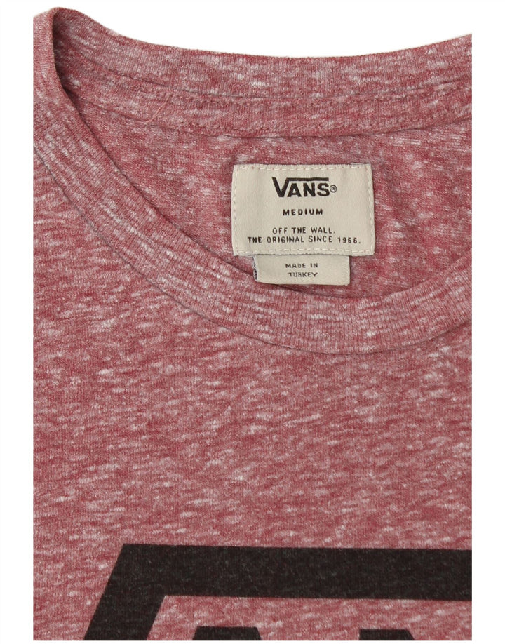 Camiseta masculina VANS Graphic Top Médio Borgonha Flecked