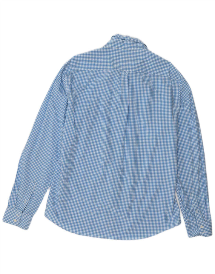 Camisa masculina Boden Regular Fit XL azul algodão guingão