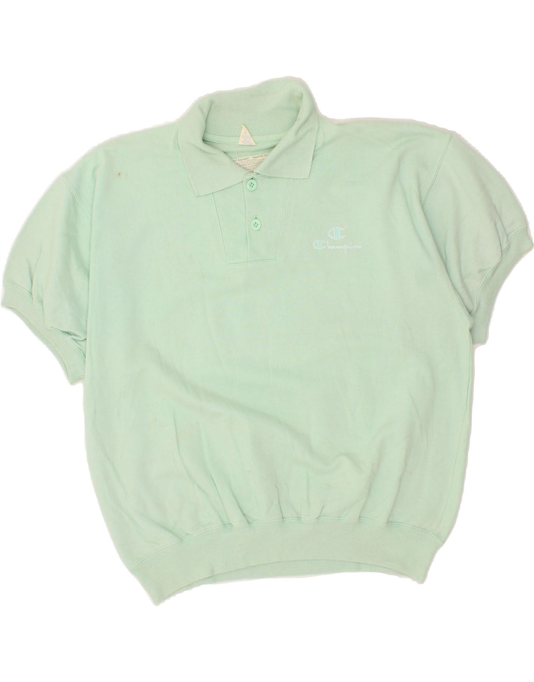 CHAMPION Mens Polo Shirt Large Green Cotton Vintage Champion and Second-Hand Champion from Messina Hembry 