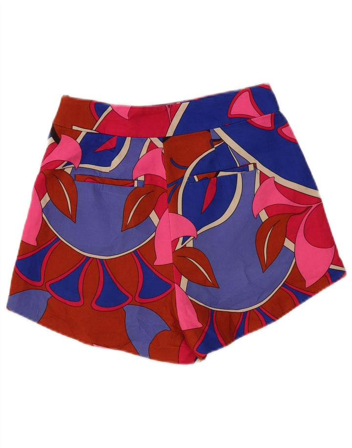 Shorts casual feminino Zara XS W24 poliéster multicolorido