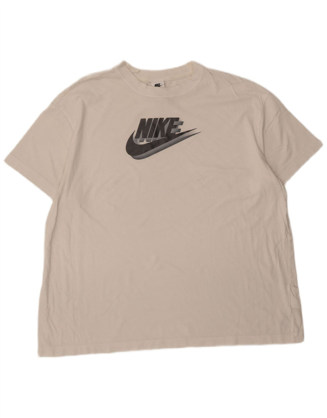 Camiseta gráfica masculina NIKE Top XL algodão branco