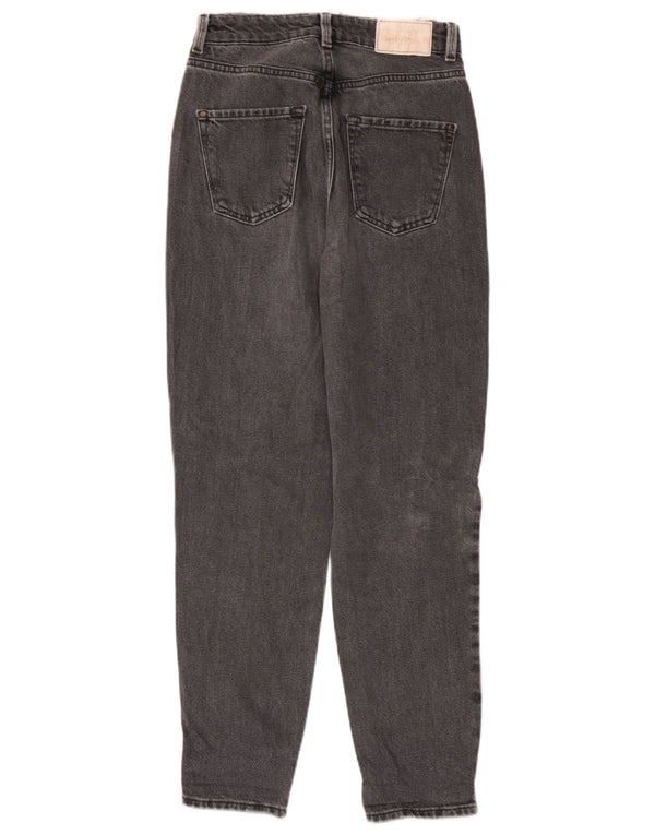 Calça jeans feminina cintura alta Zara EU 34 2XS W24 L27 cinza