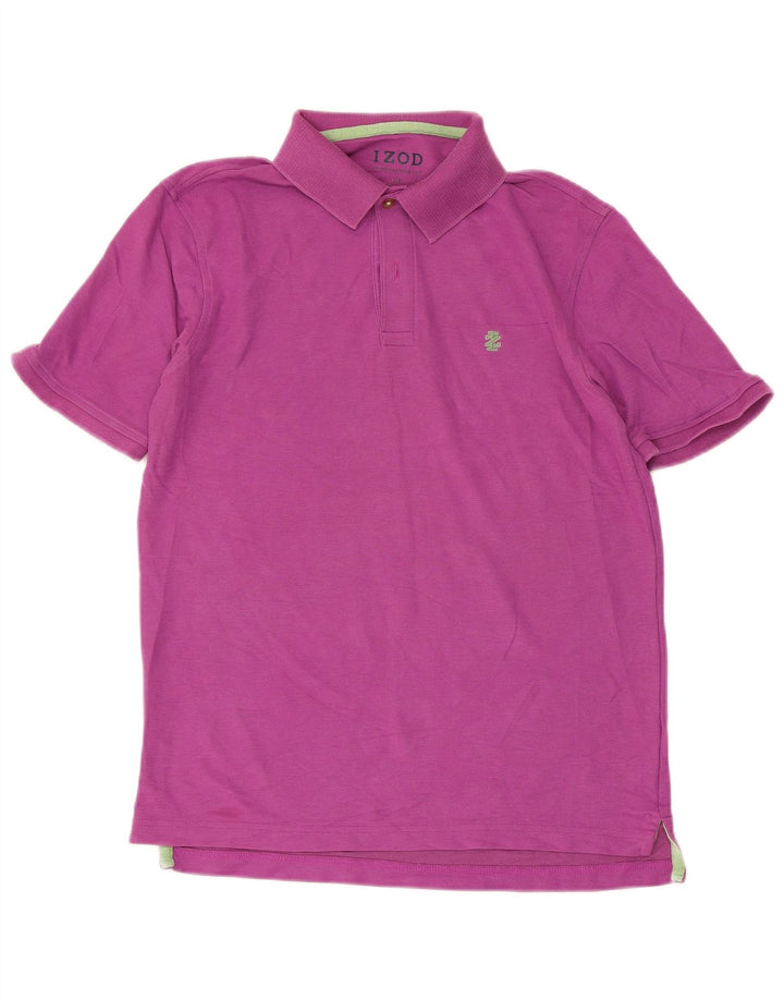 Camisa polo masculina IZOD pequena roxa