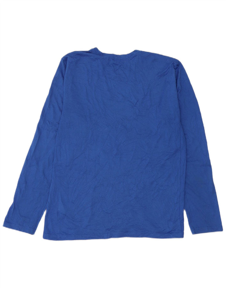 Nike Mens Dri Fit Top Manga Longa Médio Poliéster Azul