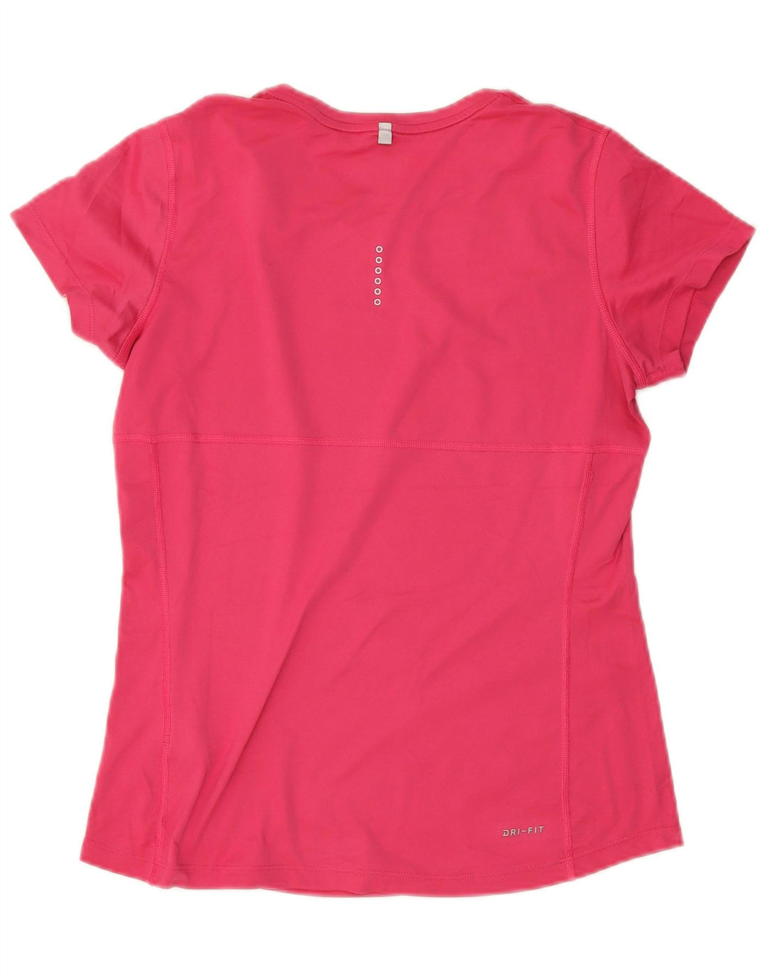 Camiseta Nike Feminina Dri Fit Running Top UK 14 Médio Rosa Poliéster