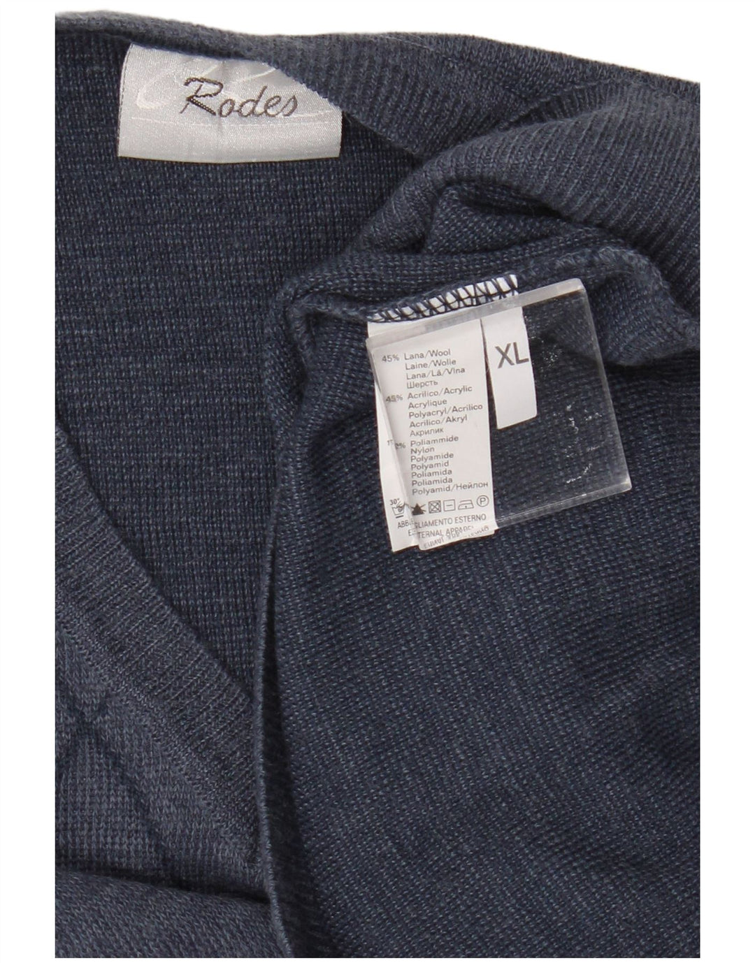 Rodes Mens Colete Regata XL Azul Argyle/Lã Diamante