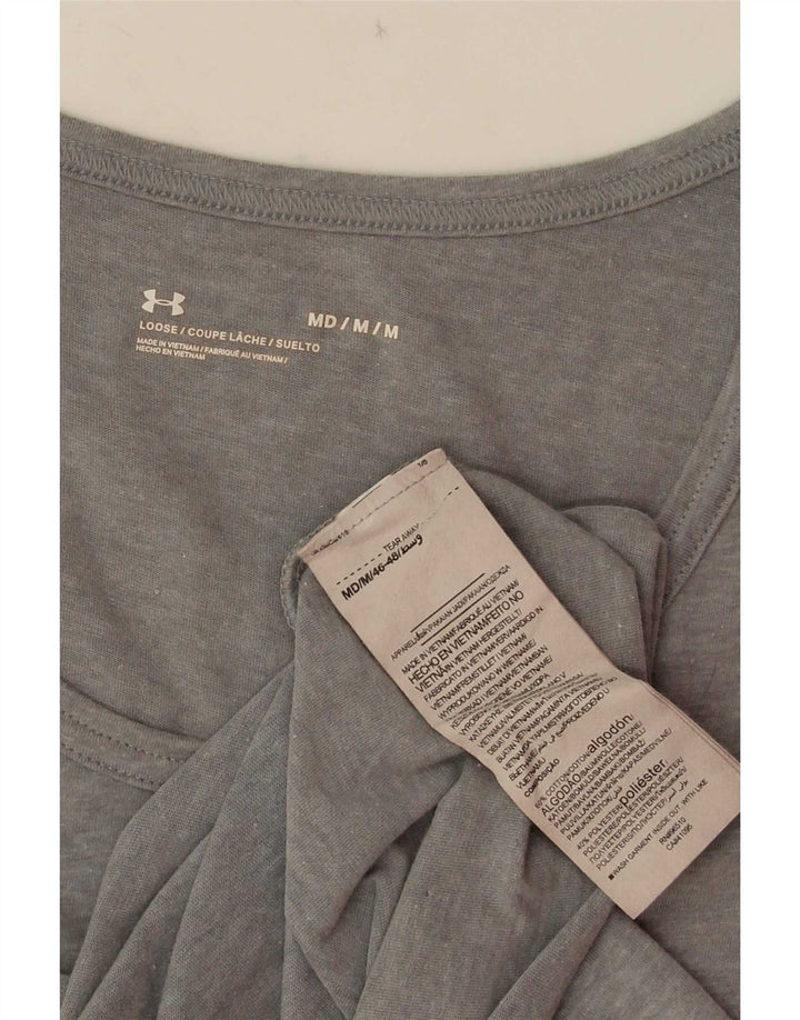 Under Armour Mens Graphic Vest Top Médio Algodão Cinza