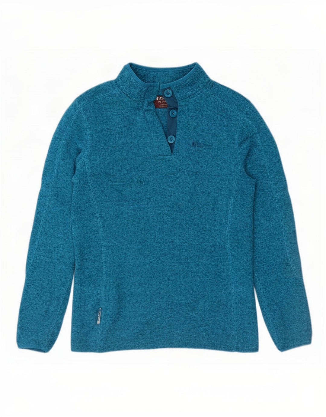 Moletom feminino Mountain Warehouse com gola redonda e botão UK 12 azul médio