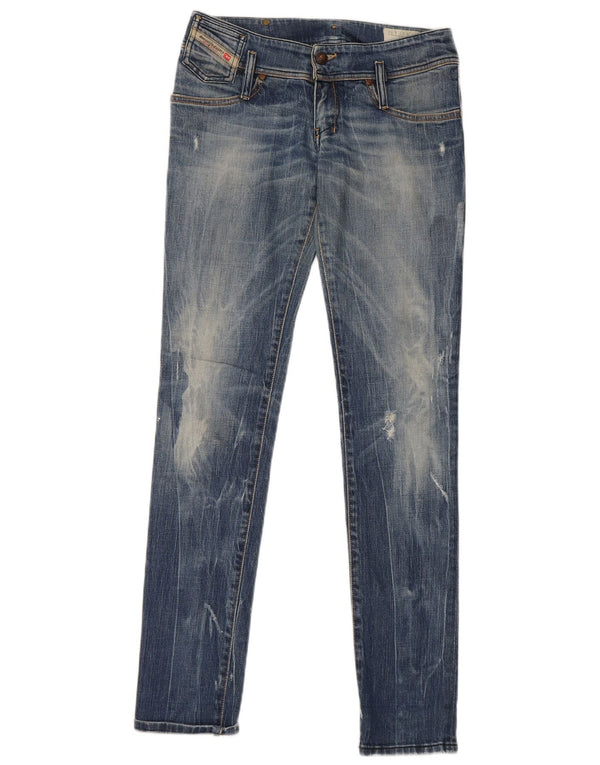 Diesel Feminino Matic Skinny Jeans W27 L34 Azul Algodão