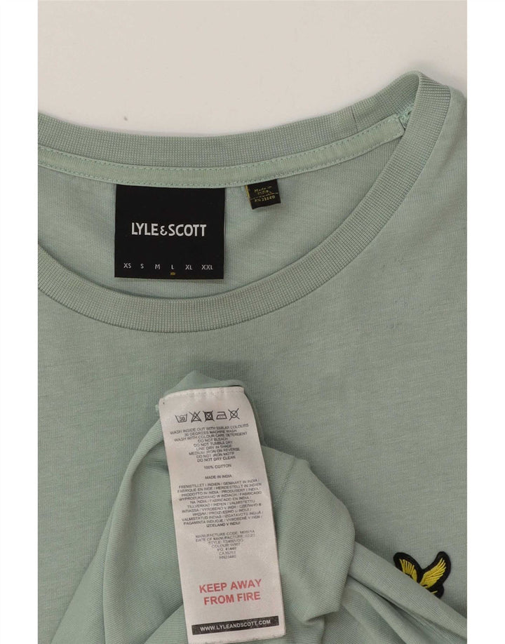 Camiseta masculina Lyle & Scott grande algodão verde