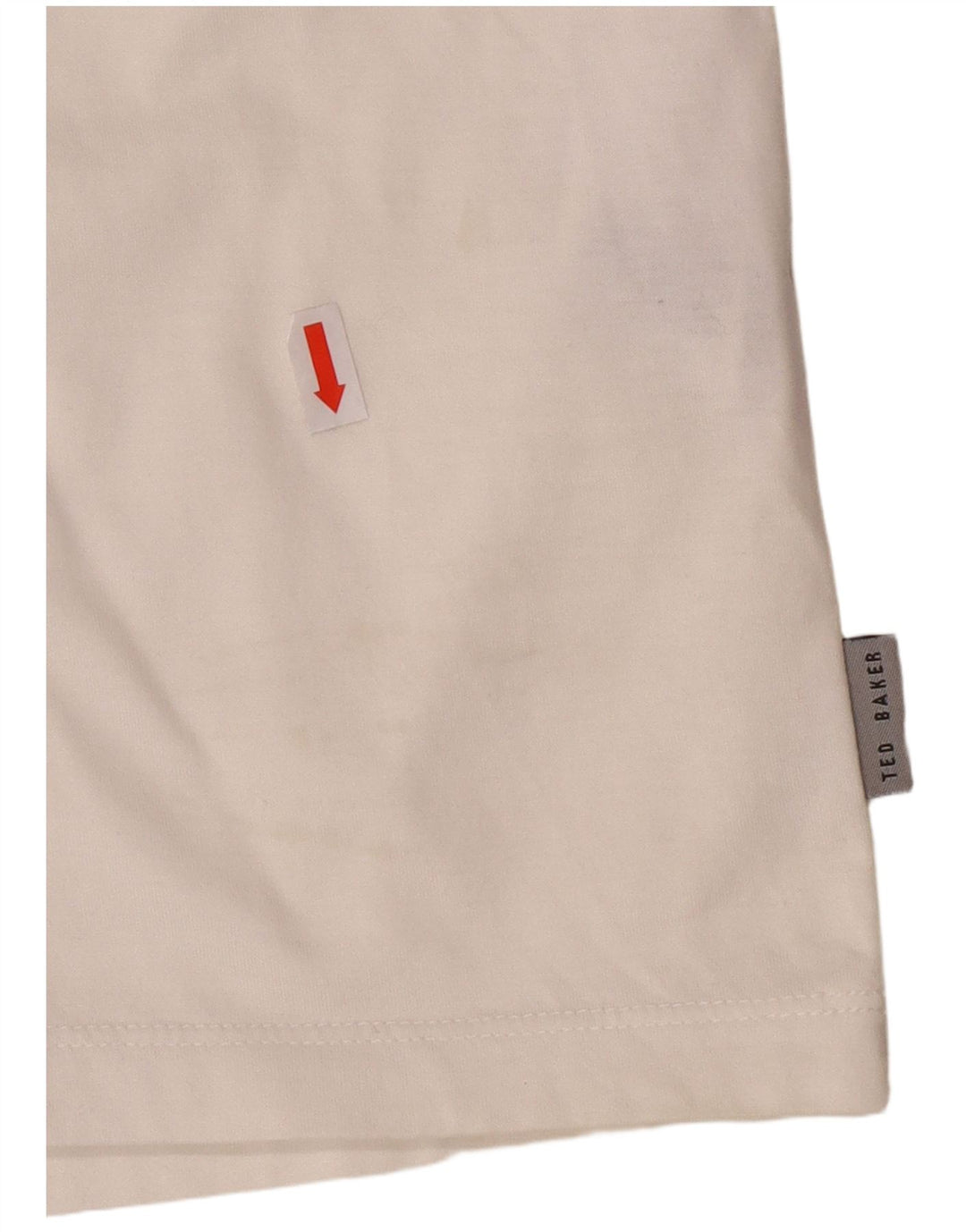 Camiseta masculina TED BAKER grande algodão branco