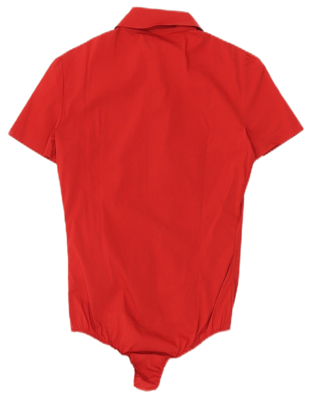 Cesare Paciotti 4US Camisa feminina Bodysuit IT 40 pequeno algodão vermelho