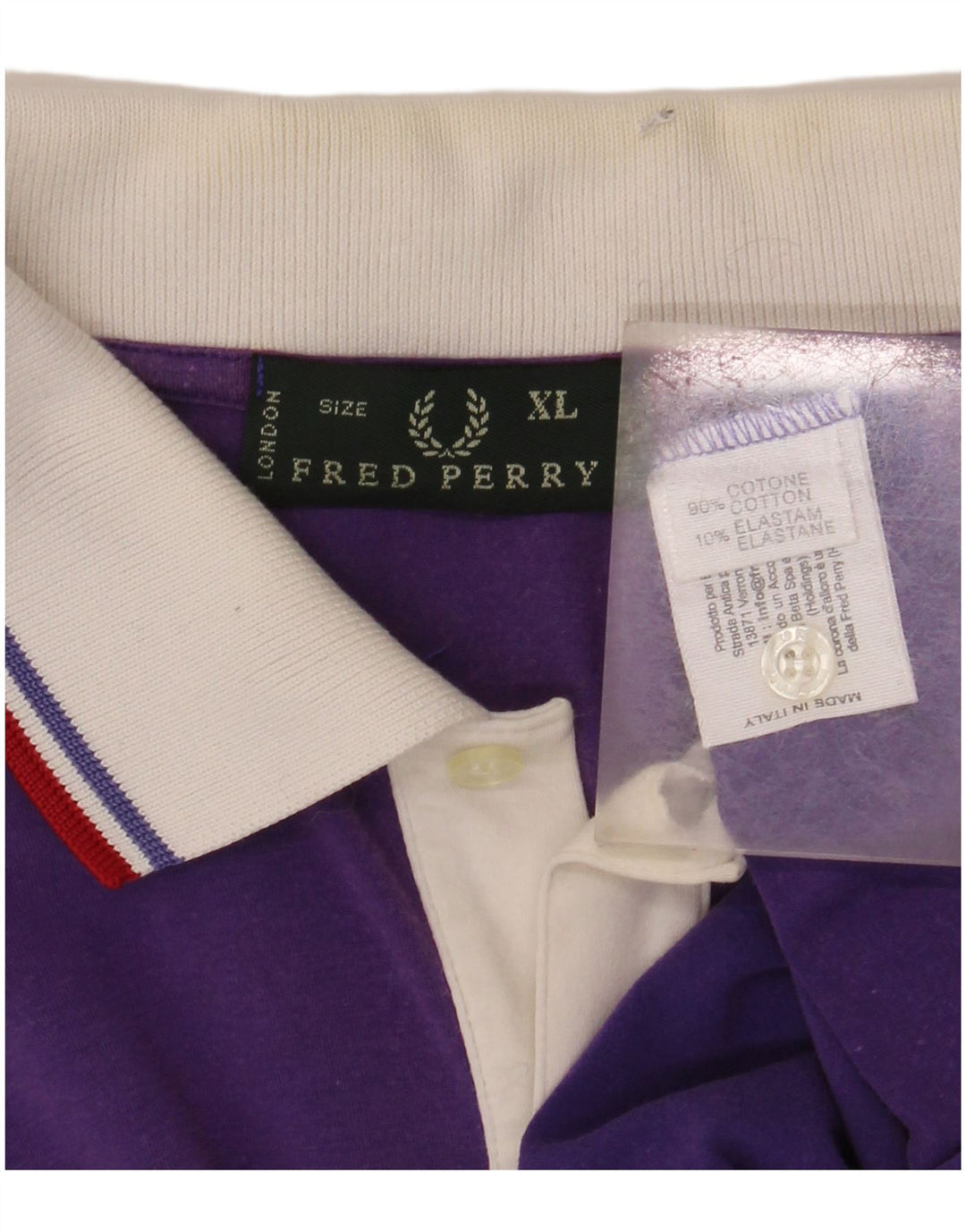 Camisa pólo masculina FRED PERRY XL algodão roxo