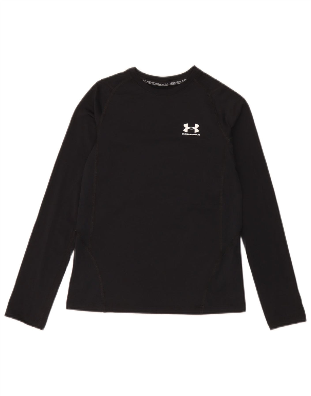 Under Armour Boys Heat Gear Top manga comprida 9-10 anos médio preto