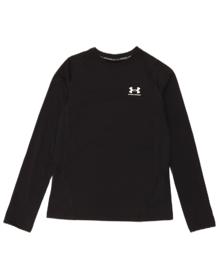 Under Armour Boys Heat Gear Top manga comprida 9-10 anos médio preto