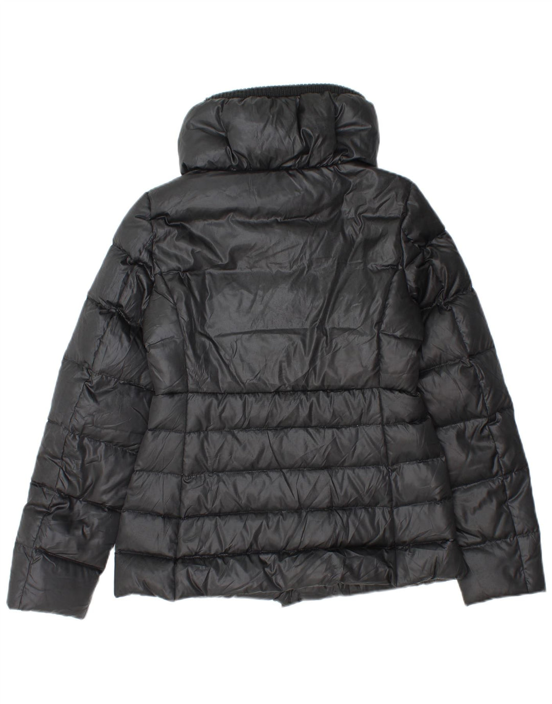 Jaqueta acolchoada feminina Sisley IT 38 XS azul marinho poliéster
