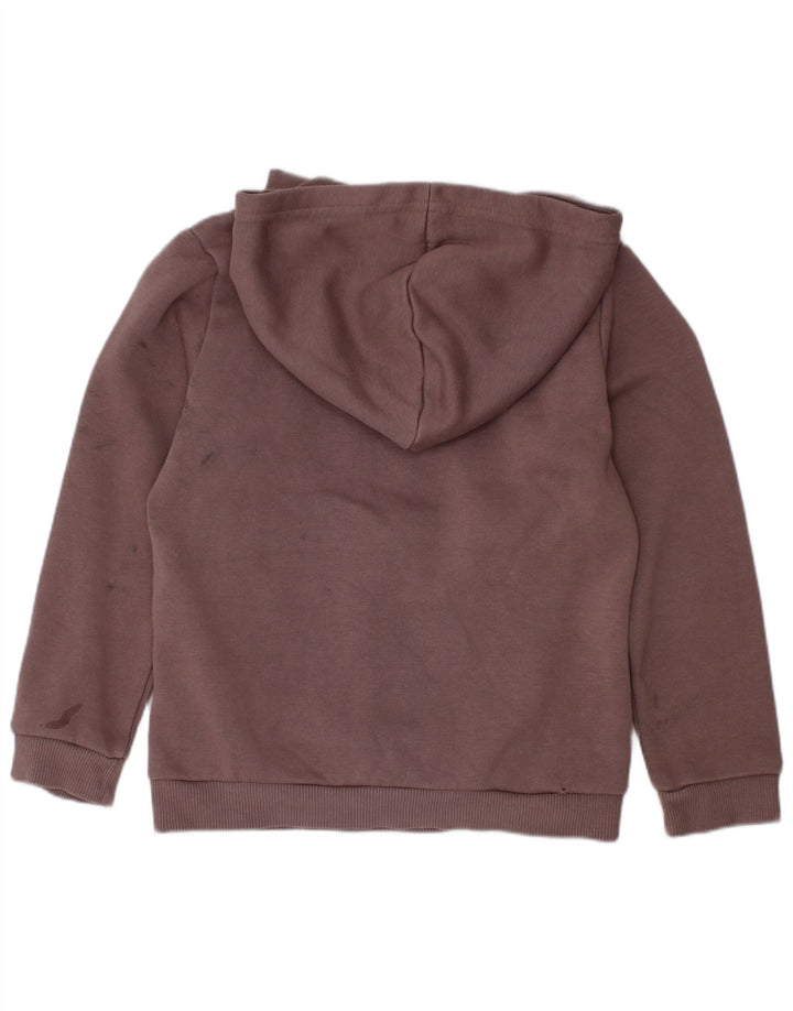 Jumper com capuz gráfico feminino PUMA 5-6 anos algodão roxo