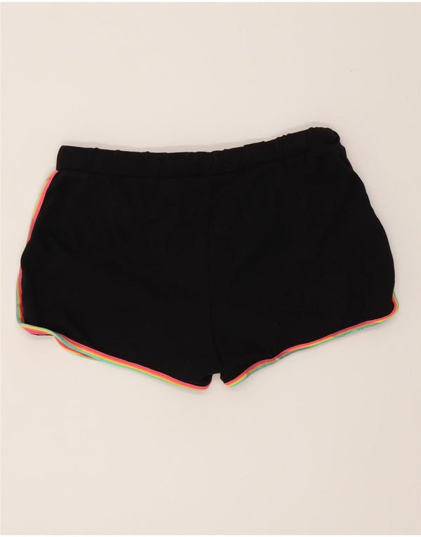 Shorts esportivos femininos Marks & Spencer 12-13 anos preto listrado algodão esportivo