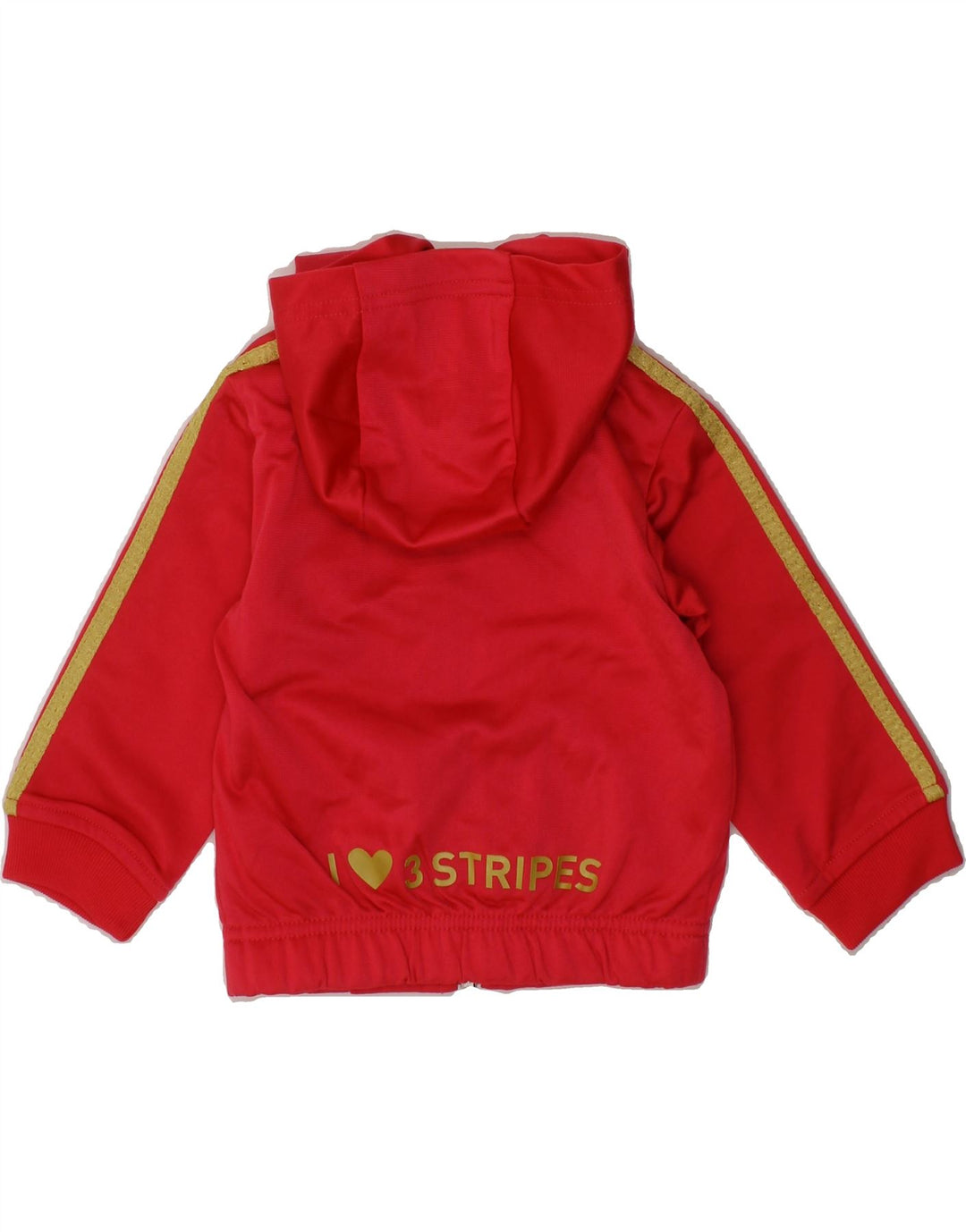 ADIDAS Baby Girls Graphic Zip Hoodie Sweater 3-6 Months Pink Vintage Adidas and Second-Hand Adidas from Messina Hembry 