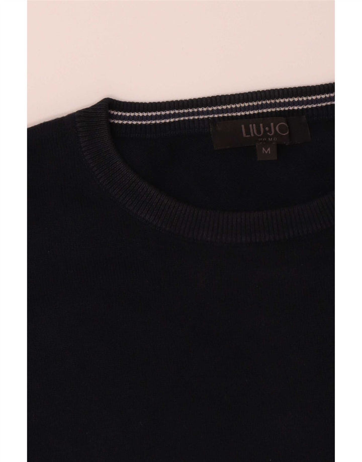 Liu Jo Suéter masculino com gola redonda médio azul marinho