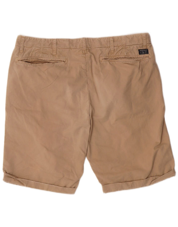 Shorts casuais masculinos Woolrich W36 grande algodão bege