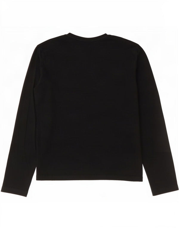 Lacoste Mens Top Manga Longa Tamanho 2 XS Algodão Preto