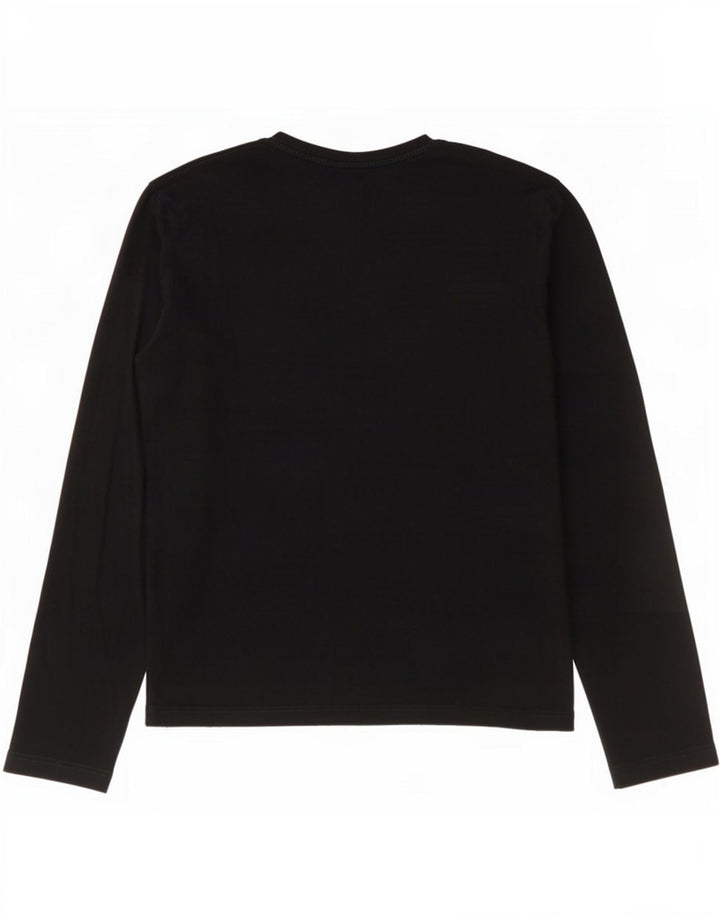 Lacoste Mens Top Manga Longa Tamanho 2 XS Algodão Preto