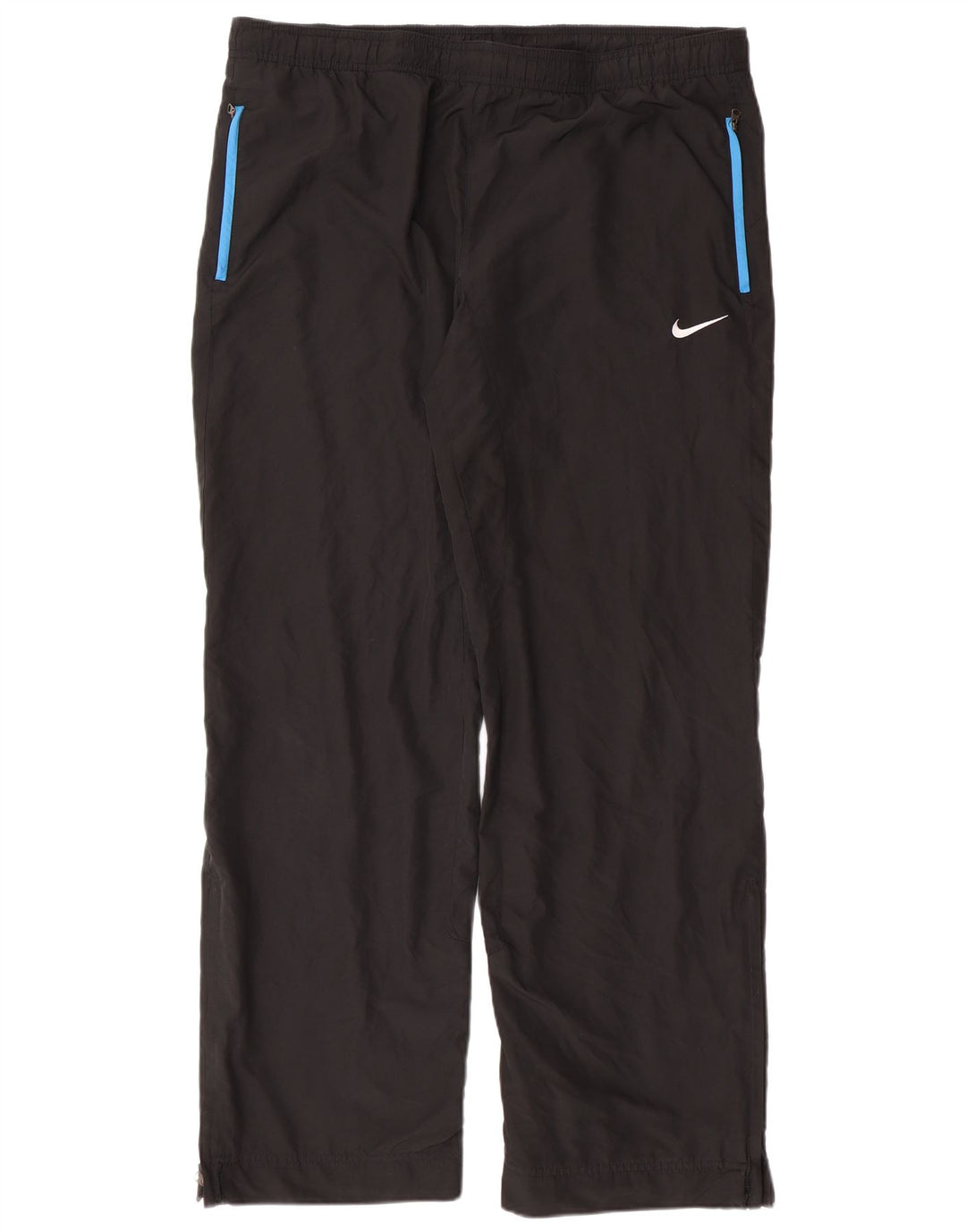 Calça de treino masculina NIKE UK 38/40 poliéster preto médio
