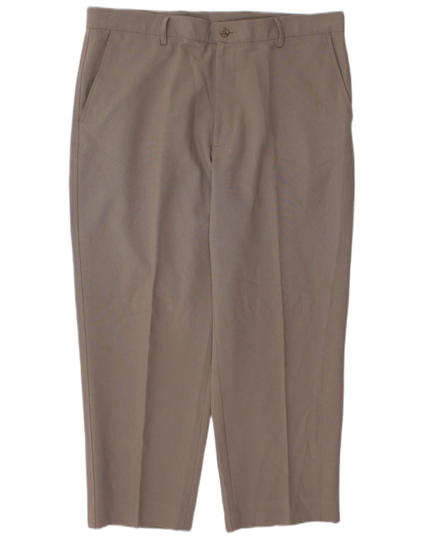 Calça Chino Cônica Masculina Farah W38 L27 Poliéster Marrom